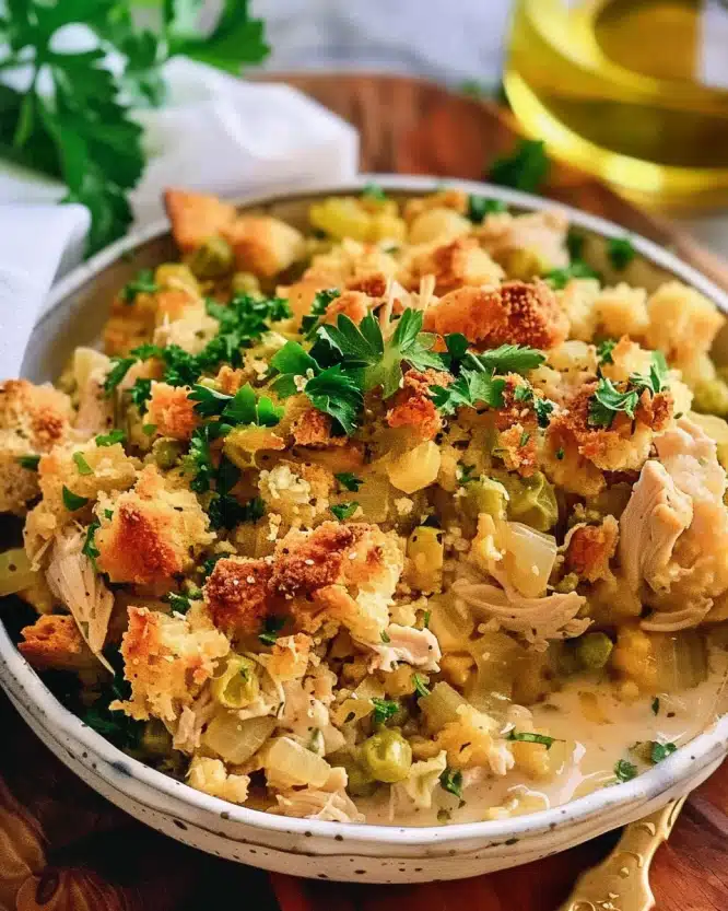 Dolly’s Chicken and Stuffing Casserole