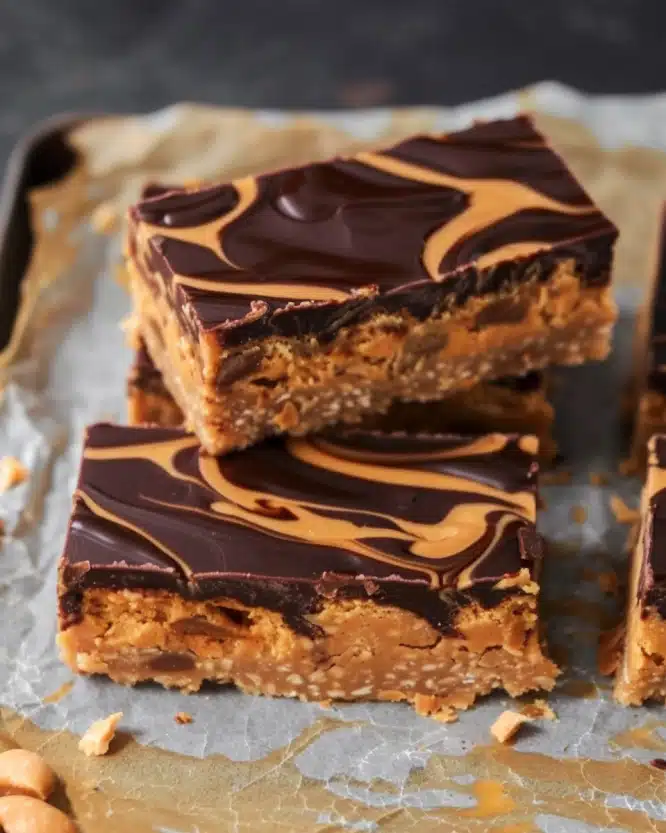 Easy Vegan Peanut Butter Cookie Bars Recipe