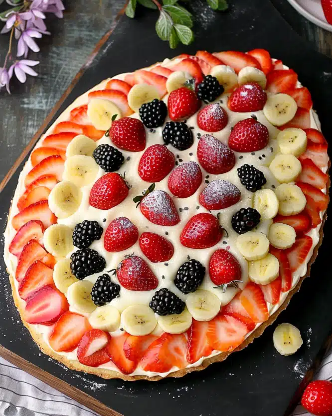 Easter Egg Fruit Pizza