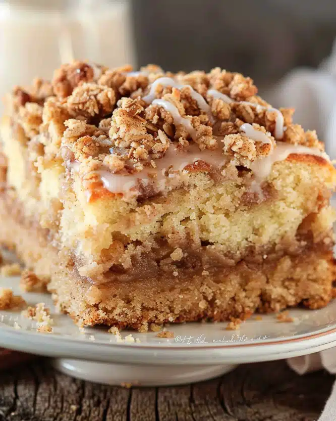 Sour Cream Coffee Cake with Cinnamon Streusel