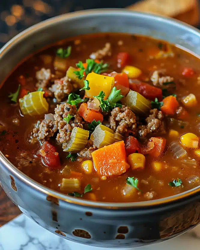 Hamburger Beef Soup