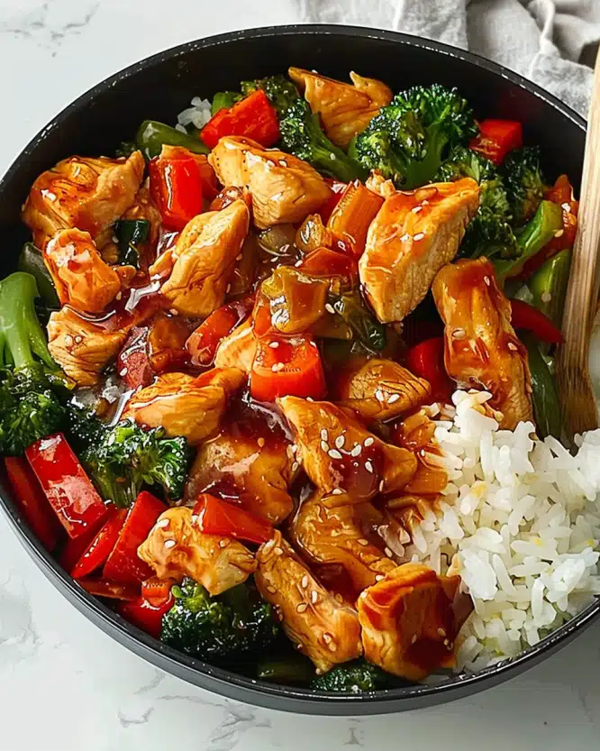 Chicken Stir-Fry Rice Bowl