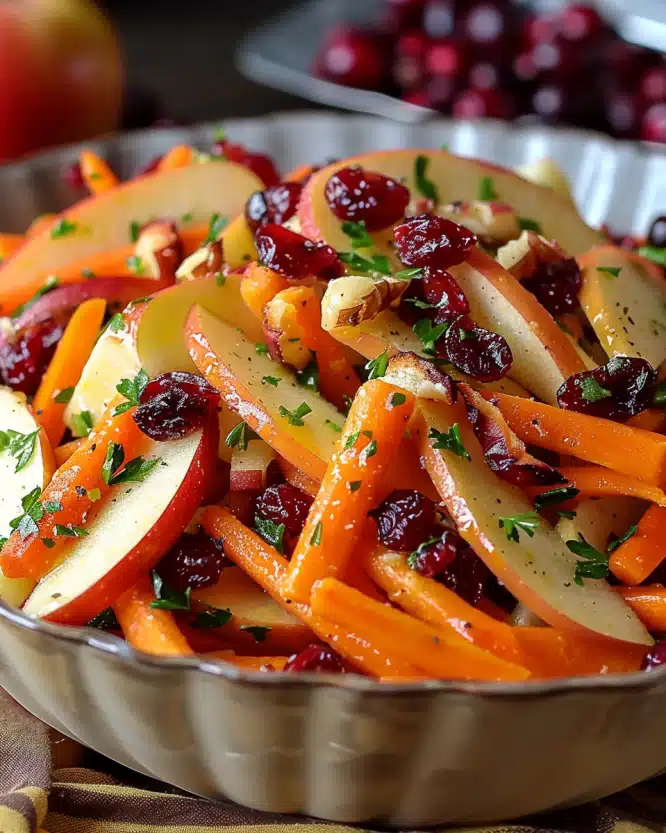 Refreshing Apple Cranberry Carrot Salad