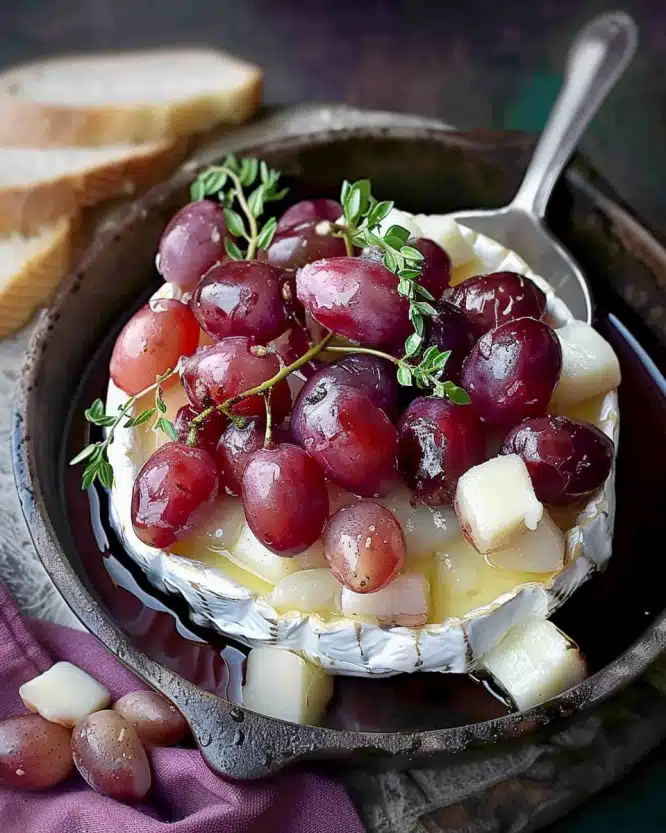 Roasted Grapes with Camembert