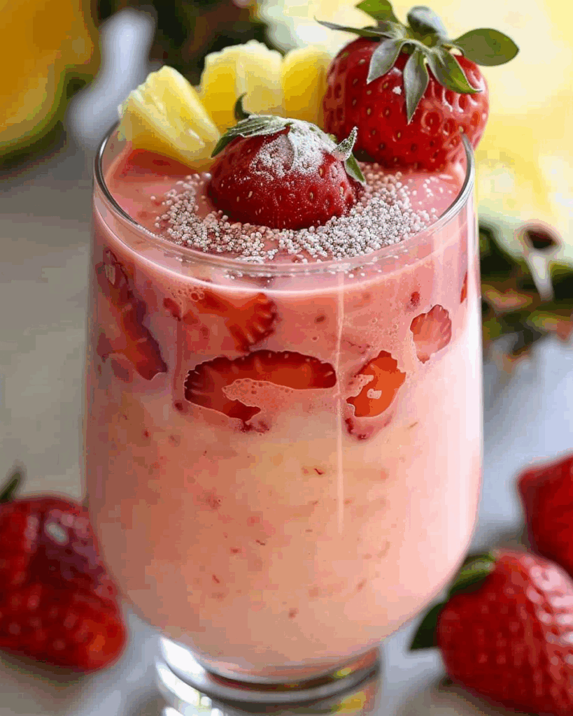 Strawberry Piña Colada Smoothie