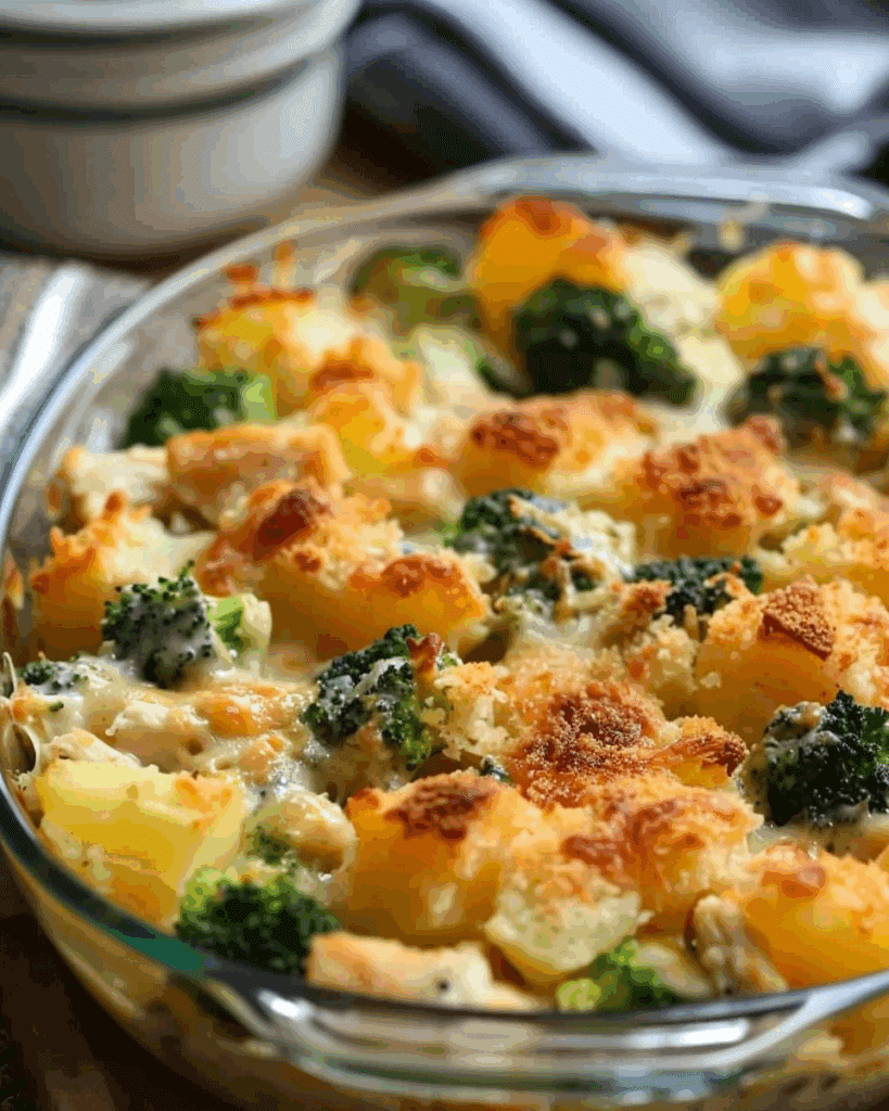 Baked Potato Chicken and Broccoli Casserole