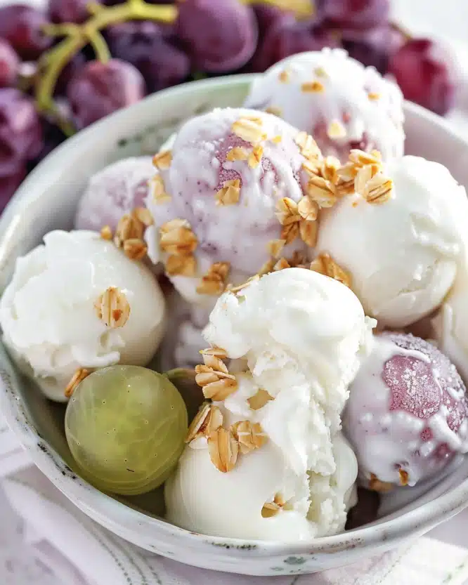 Frozen Yogurt-Covered Grapes