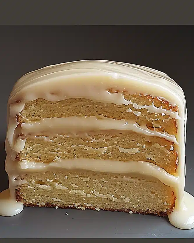 Vanilla Buttermilk Pound Cake with Cream Cheese Glaze