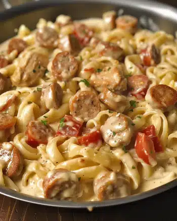 Creamy Pepper Jack Chicken & Sausage Pasta