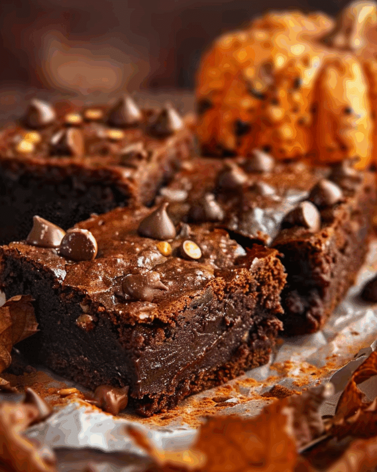 Flourless Pumpkin Brownies