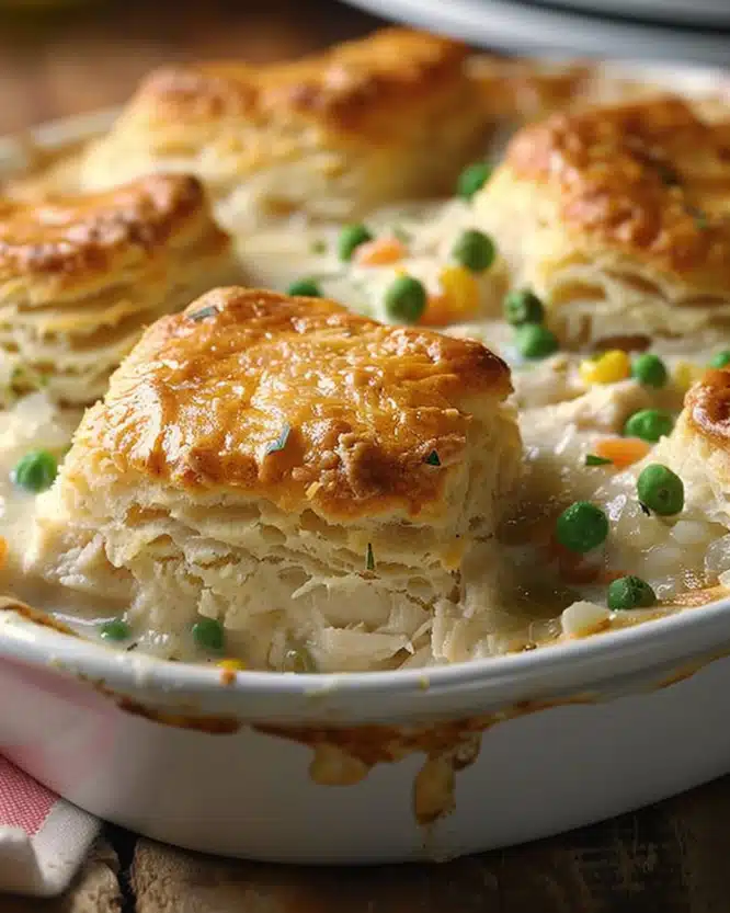Chicken & Biscuits Bake