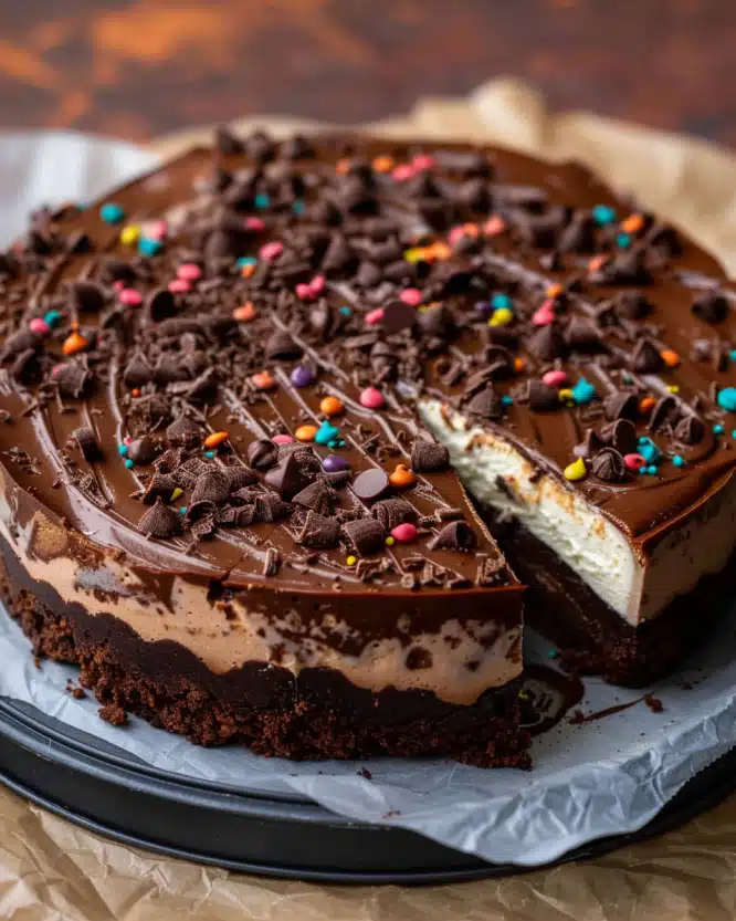 Cosmic Brownie Cheesecake Delight