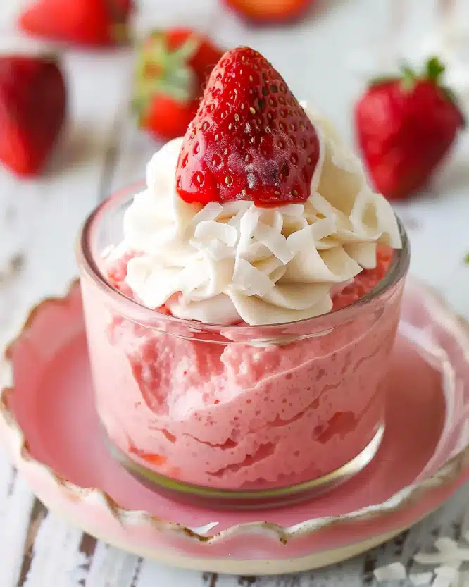Strawberry Coconut Cream Mousse