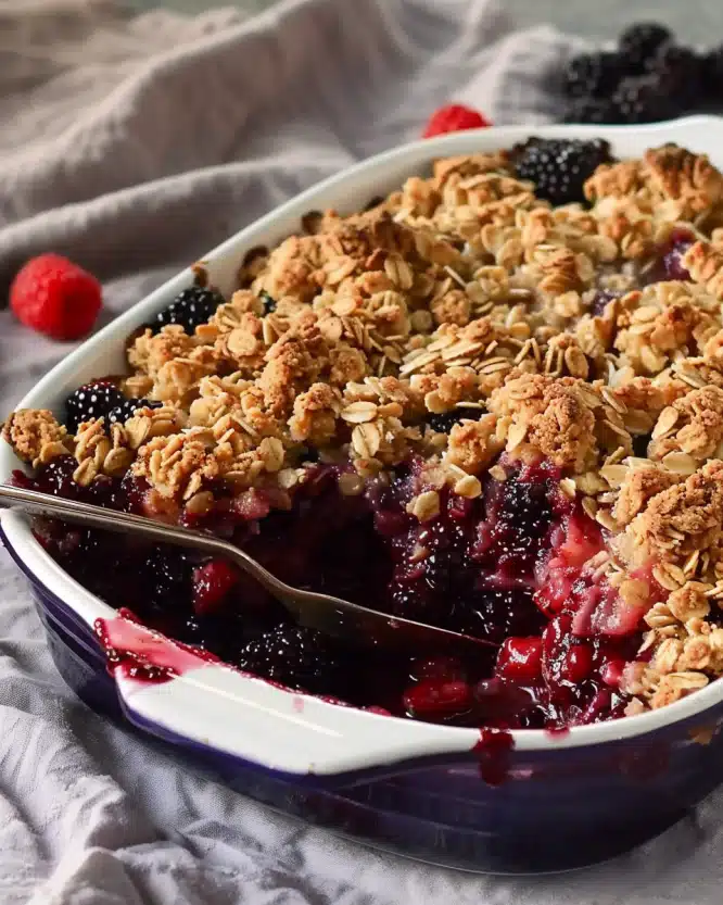 Triple Berry Oat Crumble Treat