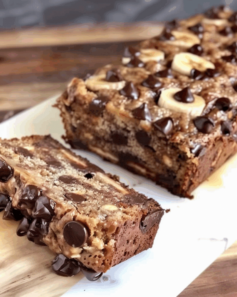 4-Ingredient Flourless Chocolate Chip Banana Bread