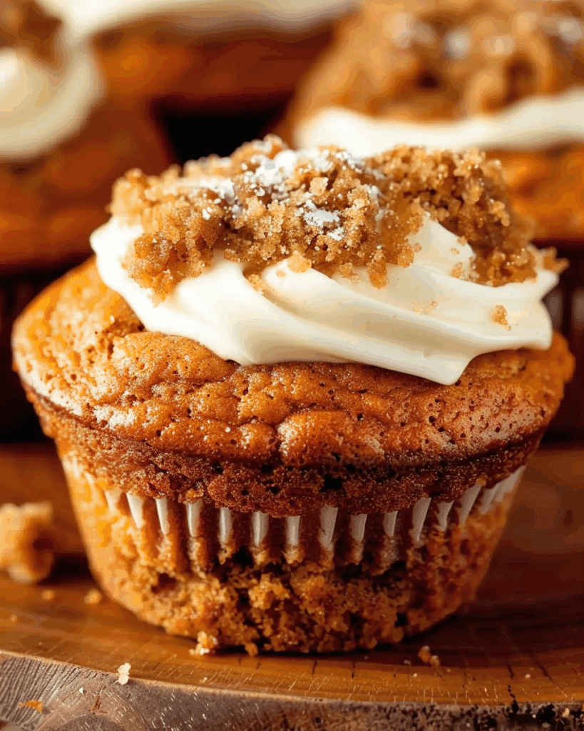 Pumpkin Muffins with Maple Cream Cheese Filling