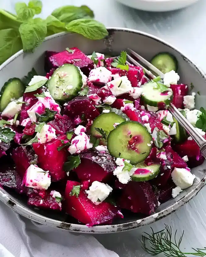 Beet, Feta & Cucumber Salad