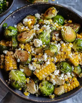Mexican Street Corn Brussels Sprouts