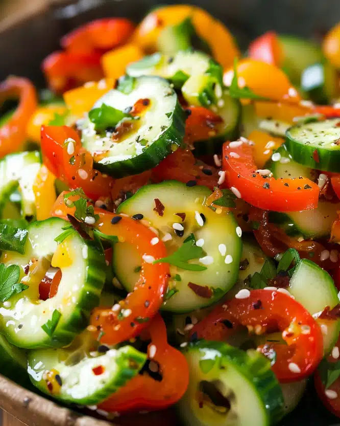 Cucumber Pepper Salad
