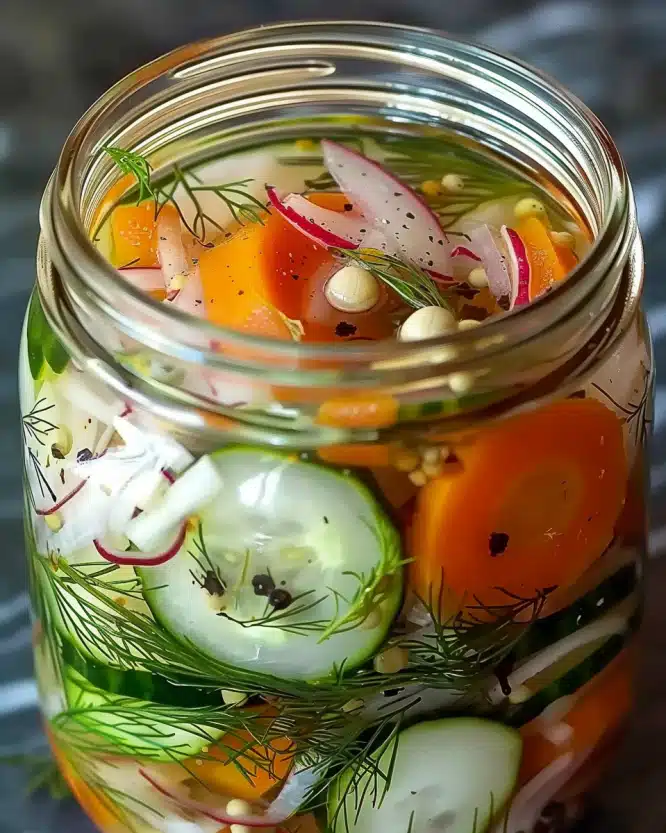 Easy Refrigerator Pickled Vegetables