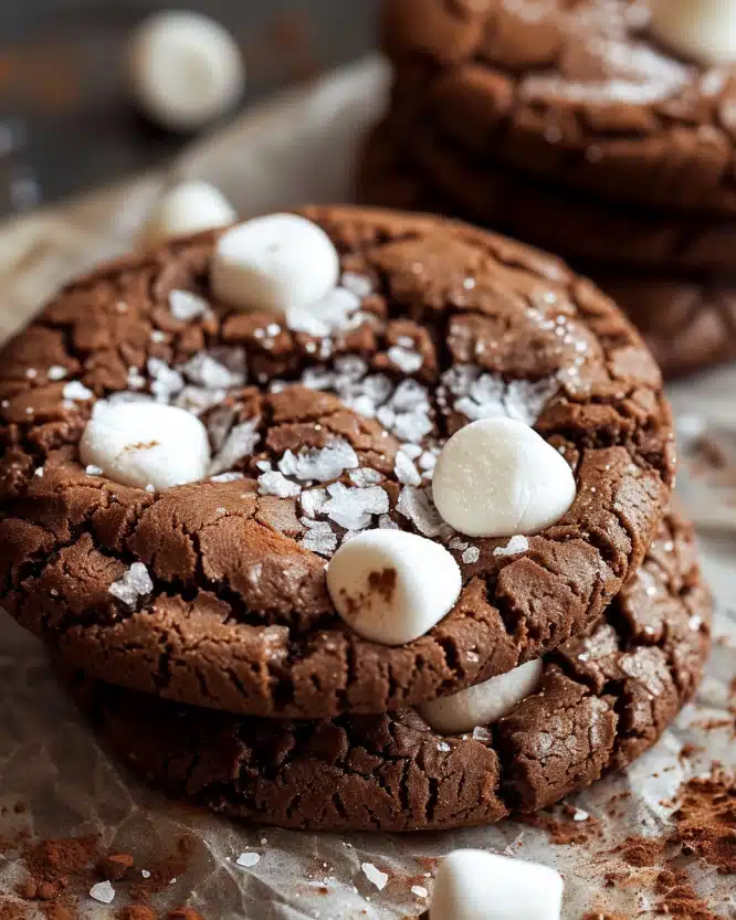 Hot Chocolate Marshmallow Cookies