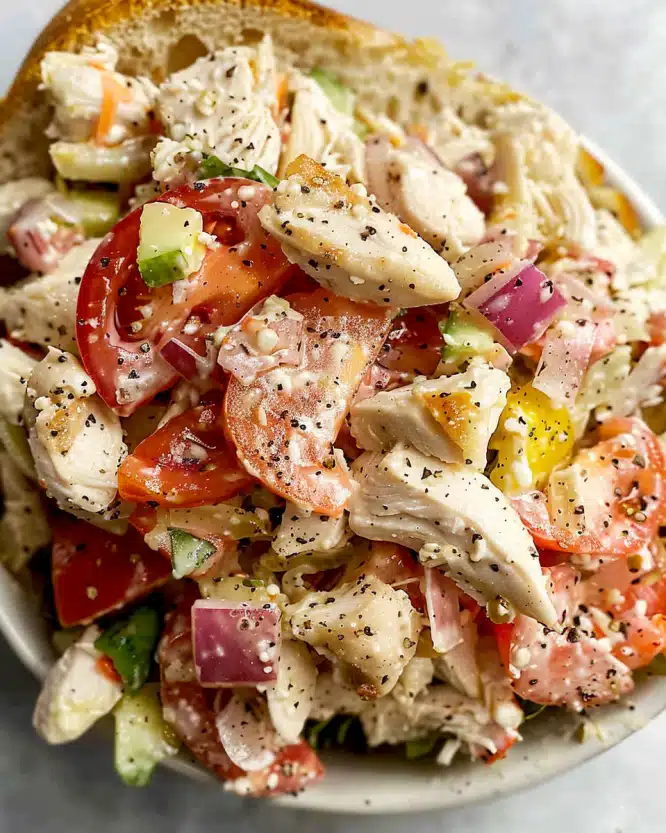 Italian-Style Chicken Grinder Salad