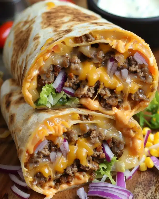Cheeseburger Burrito (Animal Style)