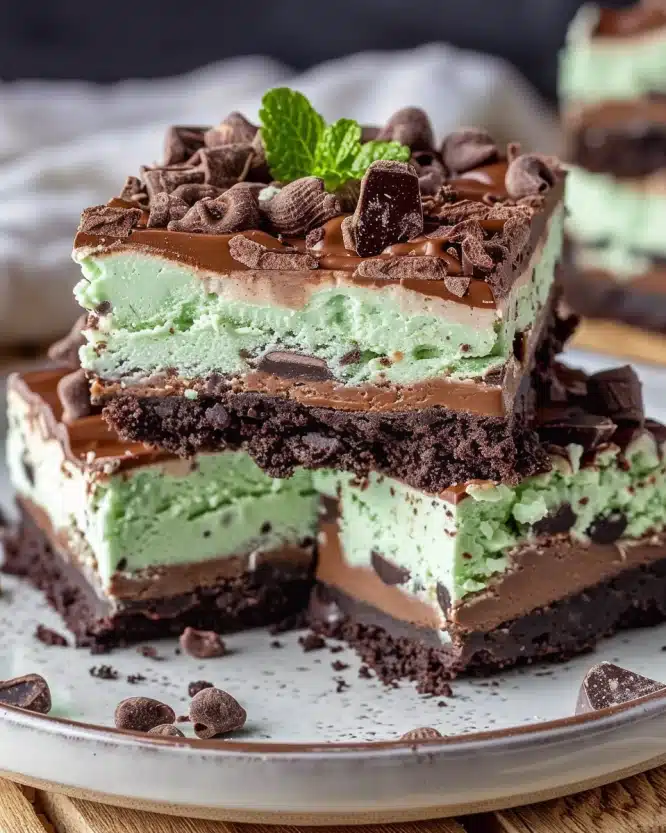 Chocolate Mint Dream Bars