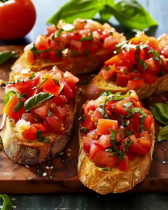 Classic Tomato Basil Bruschetta