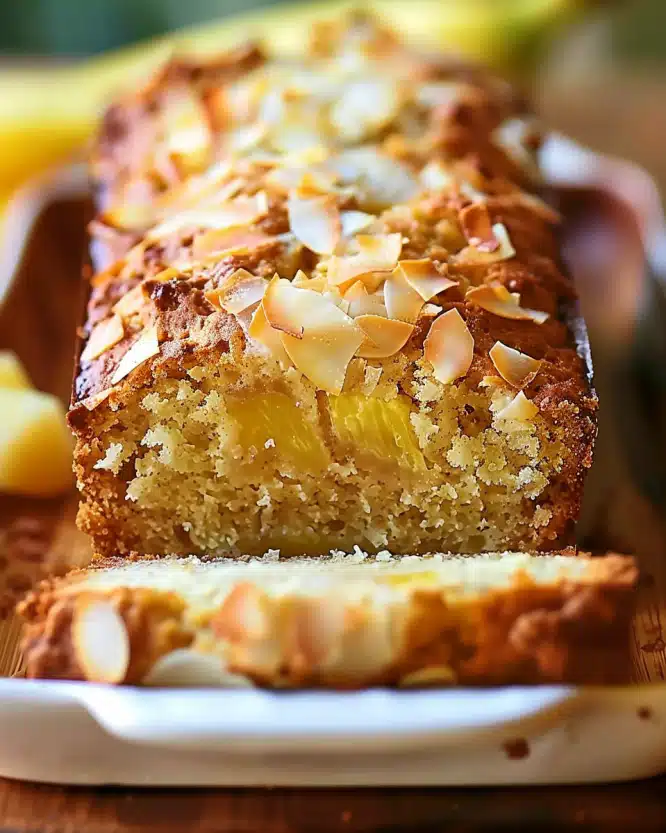 Coconut Pineapple Banana Bread