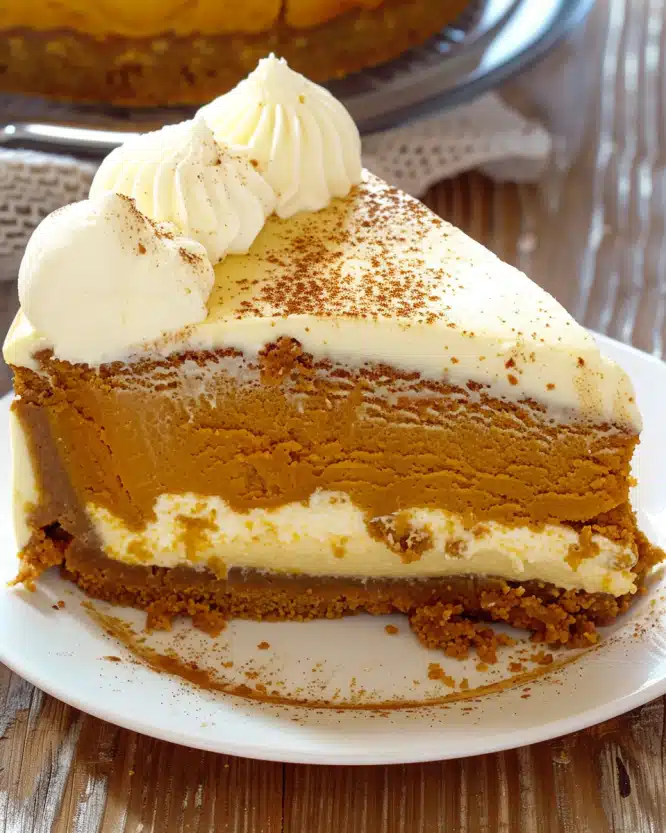 Pumpkin Cake Cheesecake Recipe