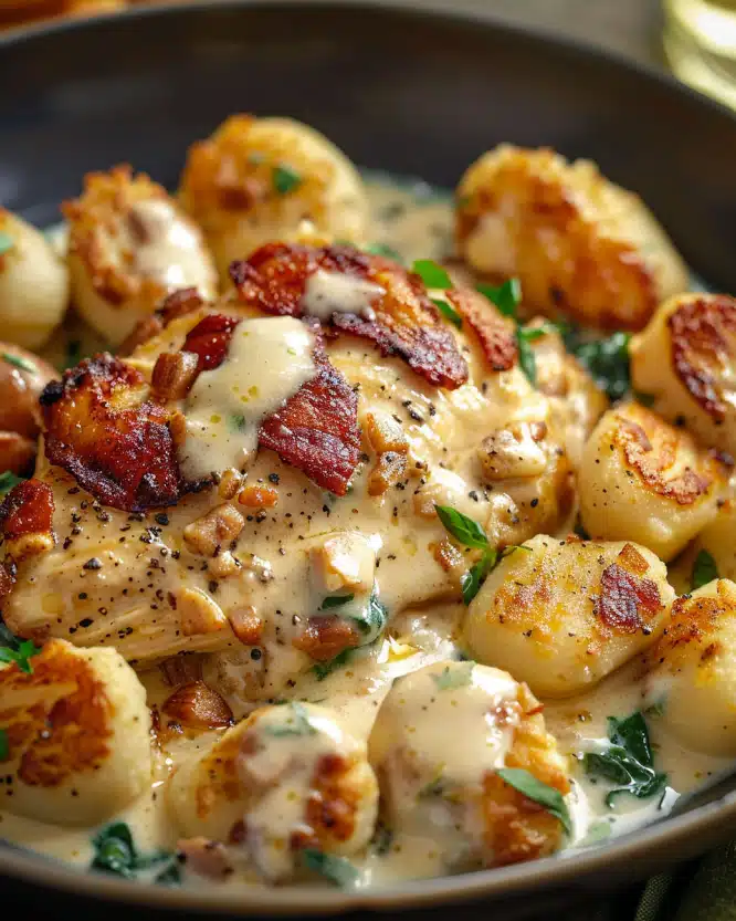 Asiago Chicken and Gnocchi