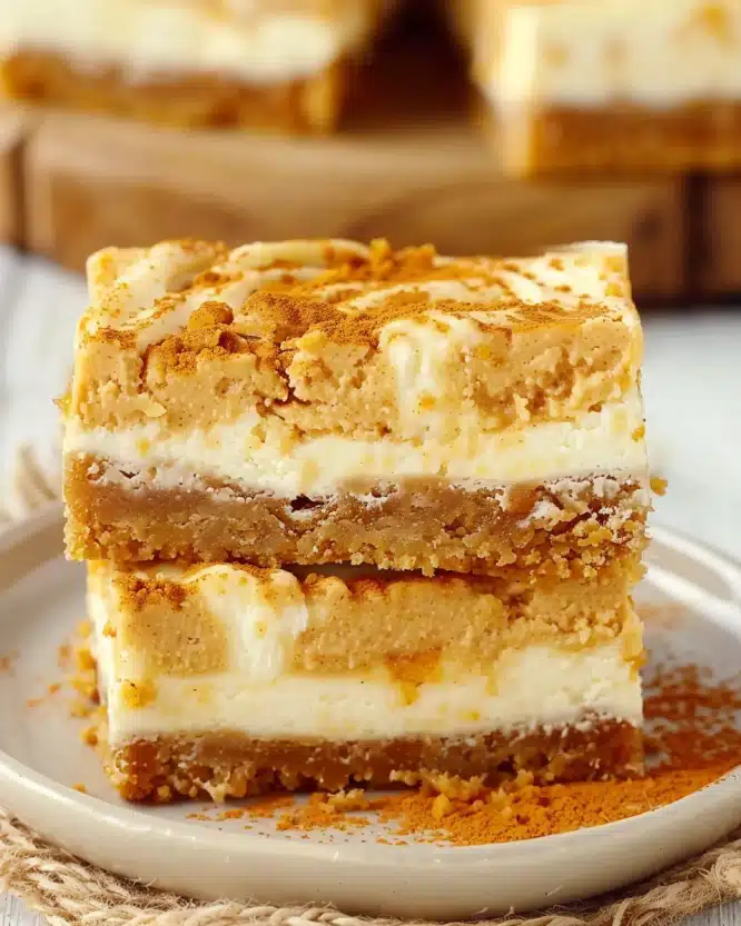 Pumpkin Cheesecake Bars