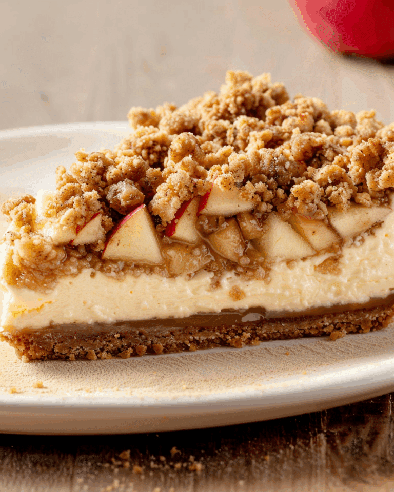Apple Crumble Cheesecake