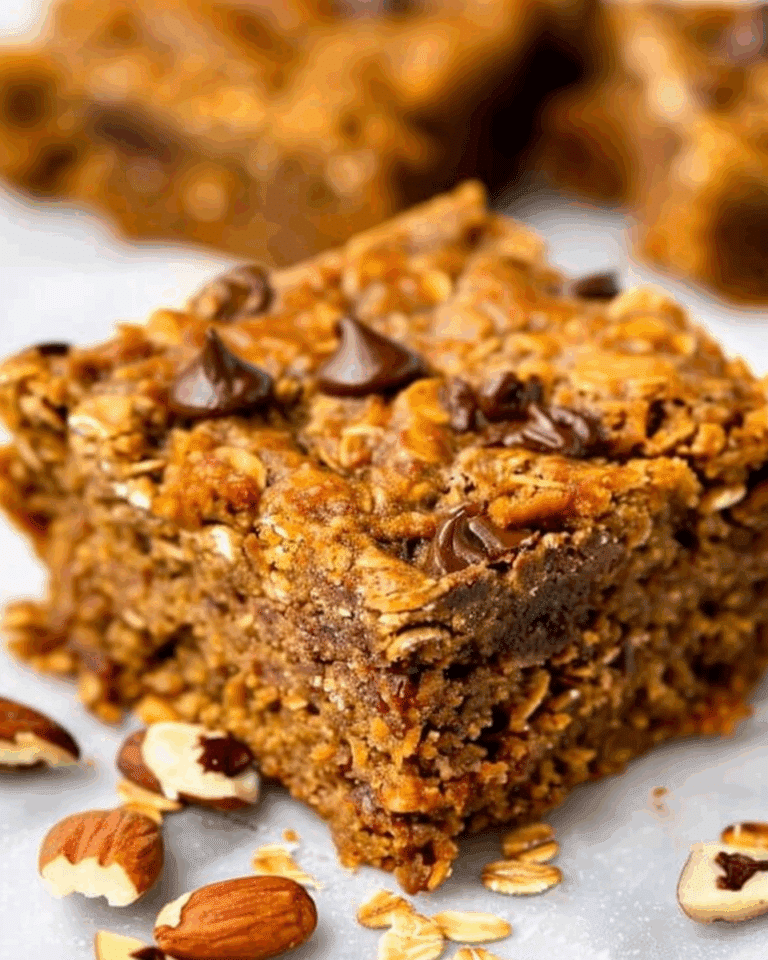 Gluten-Free Pumpkin Chocolate Chip Oatmeal Breakfast Bars