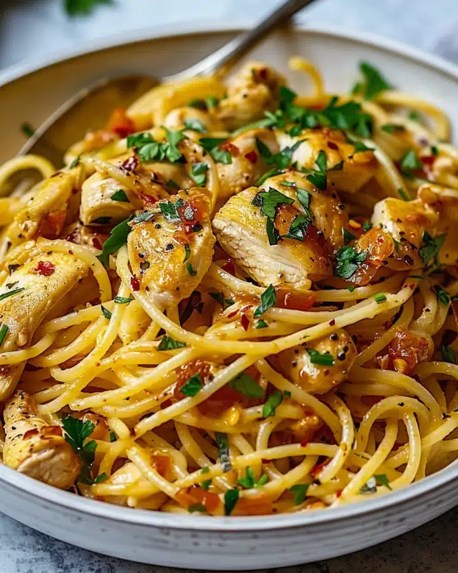 Monterey Chicken Spaghetti