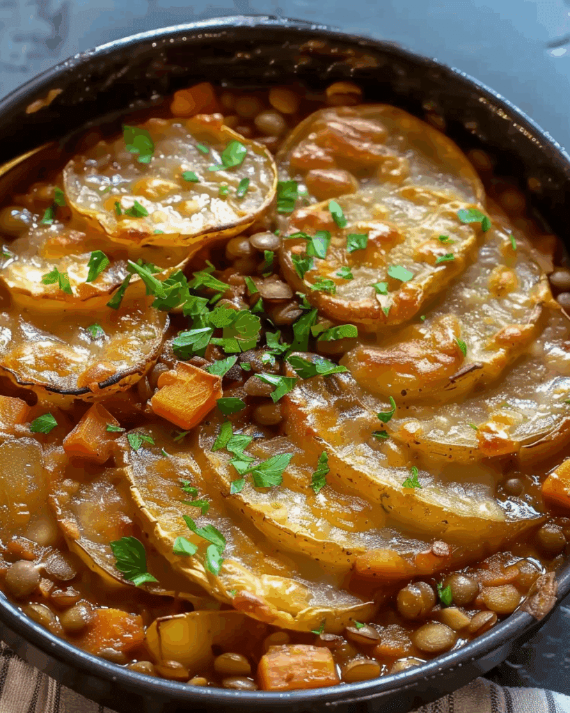 Easy Vegan Hotpot with Lentils