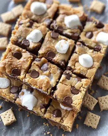 S’mores Cookie Bars