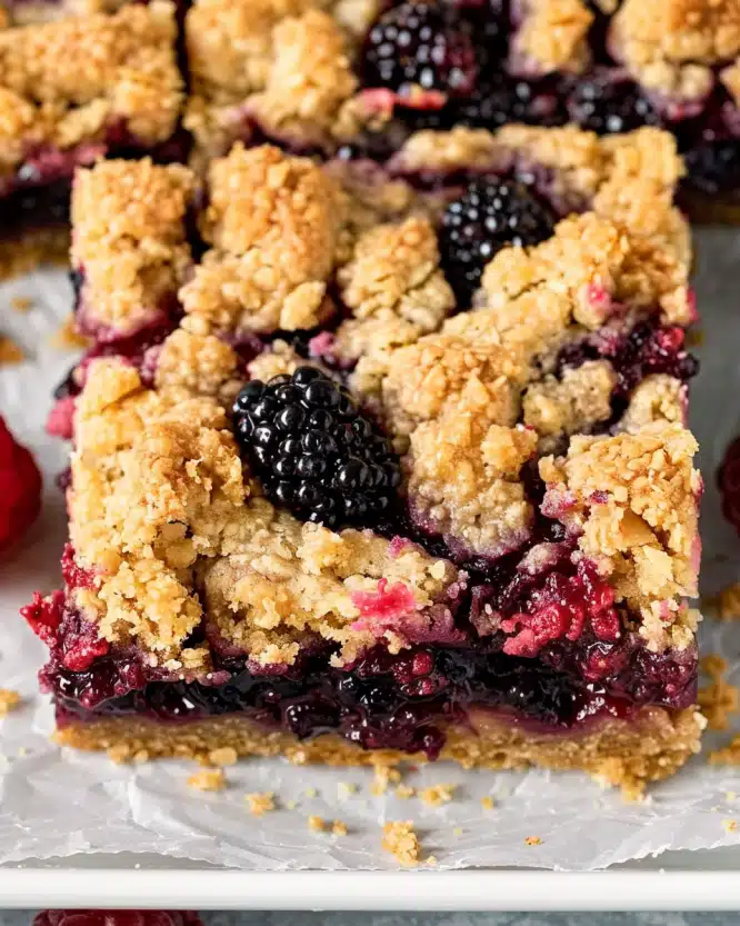 Vegan Berry Crumble Bars