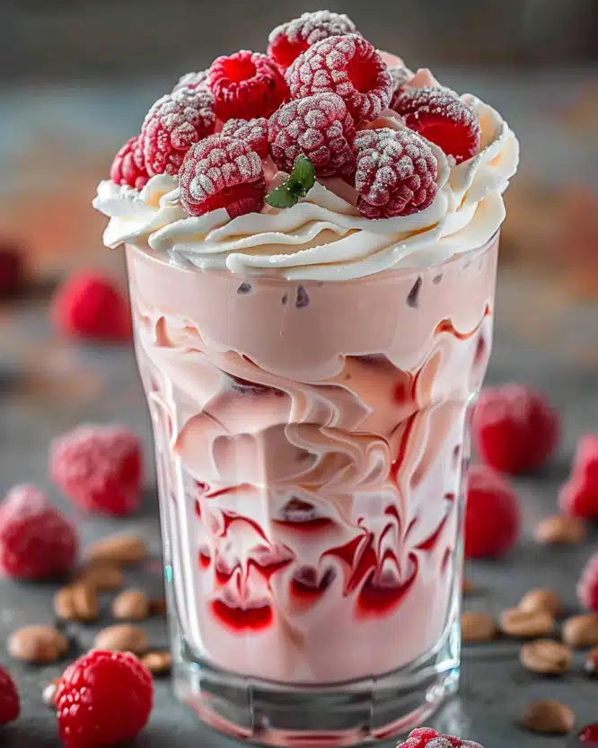 Vanilla Raspberry Iced Latte