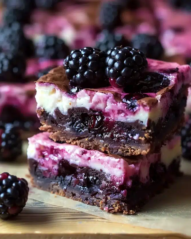 Blackberry Cheesecake Brownies