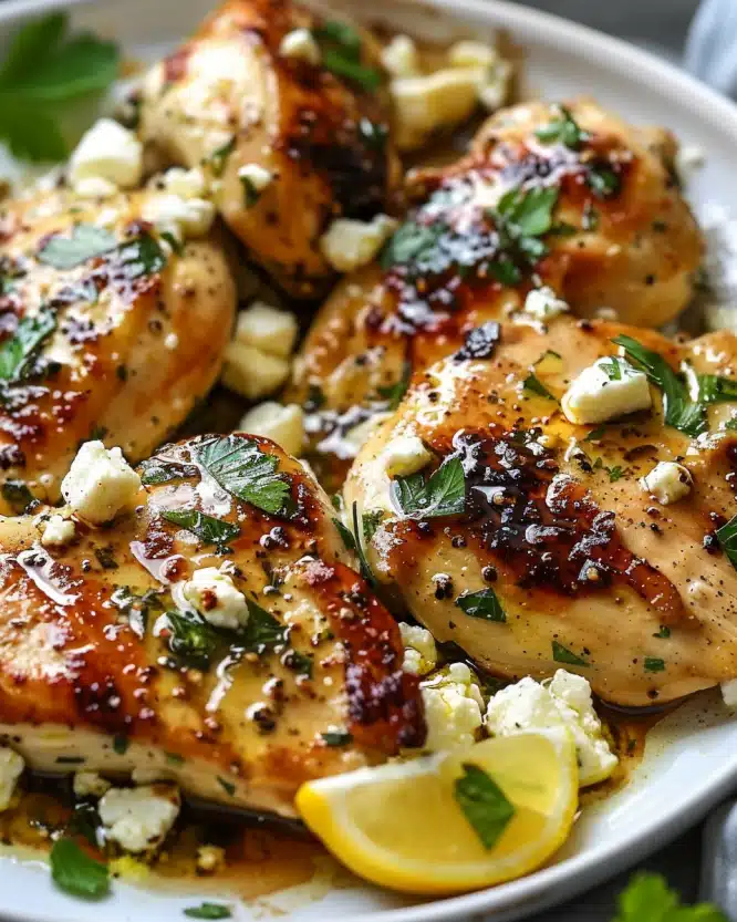 Greek Lemon Feta Chicken Bliss