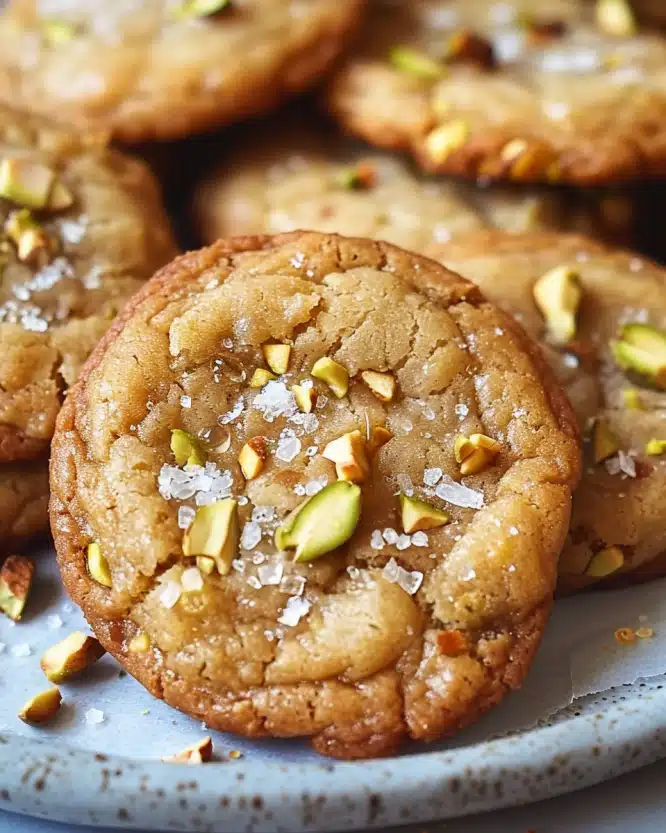 Salted Honey Pistachio Cookies