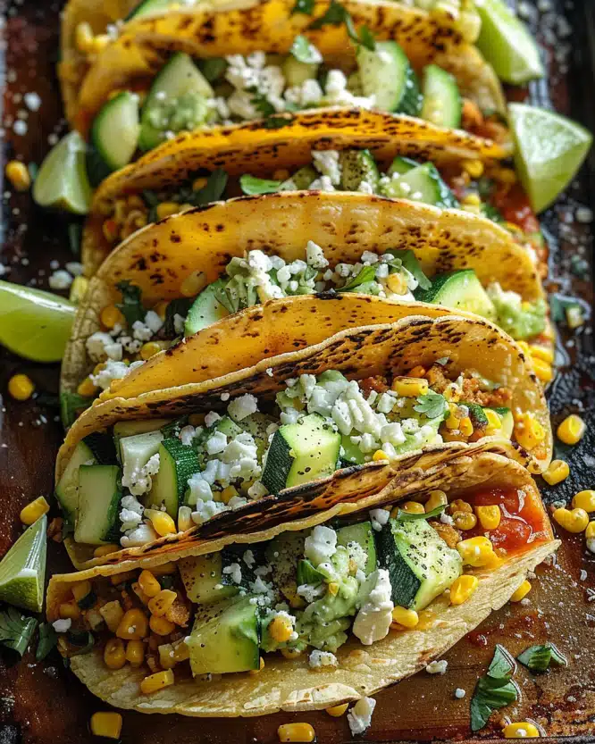 Summer Corn & Zucchini Tacos