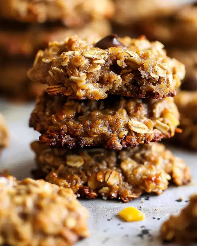 Triple Banana Oatmeal Cookies