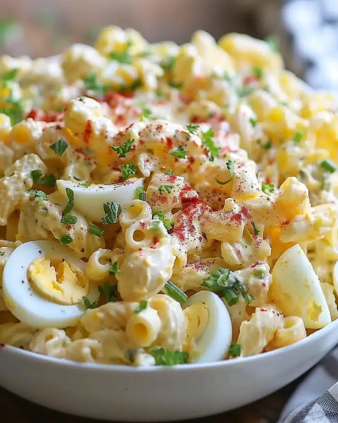 Deviled Egg Pasta Salad