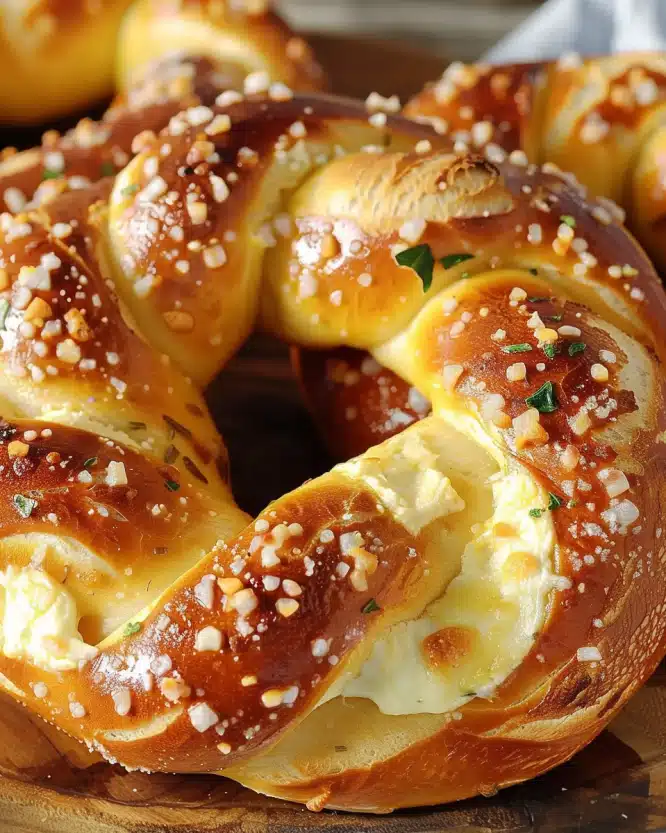 Mozzarella-Stuffed Soft Pretzels