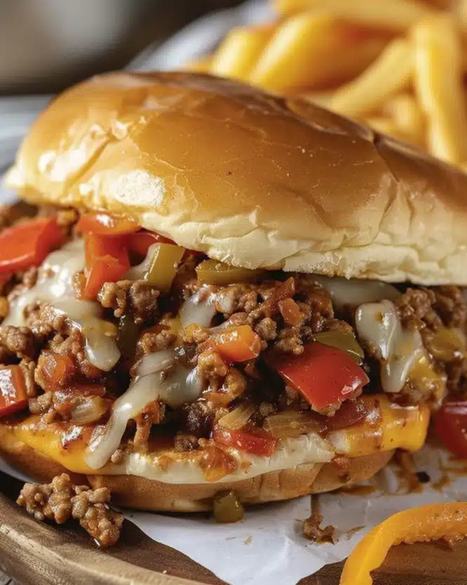 Philly Cheesesteak Sloppy Joes