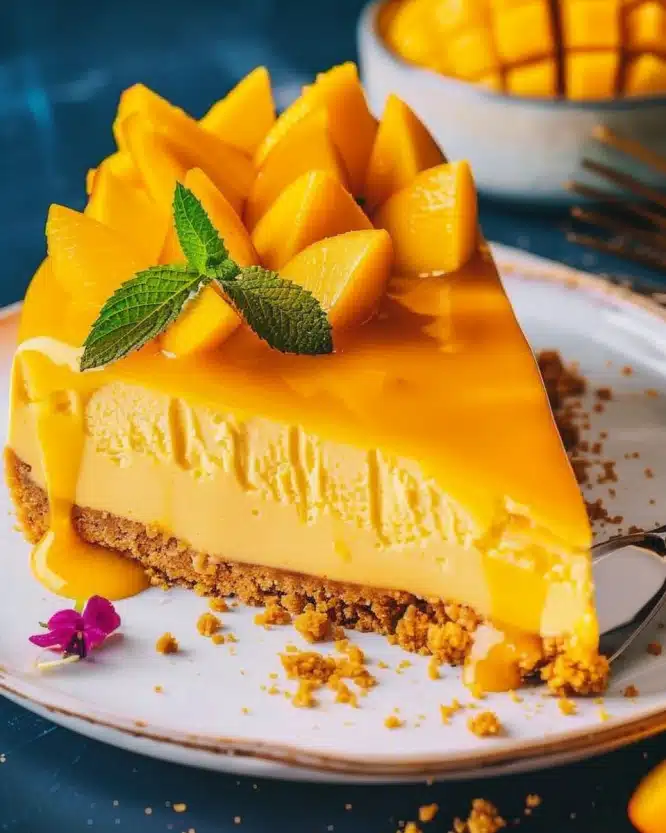 Vegan Mango Cheesecake