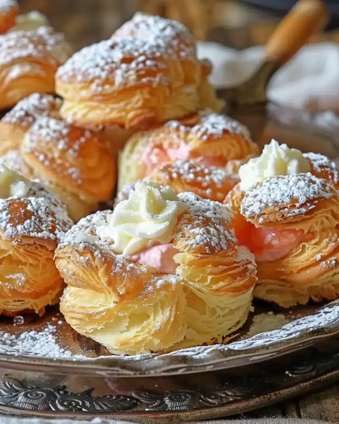 Viral Rhubarb Cream Puffs